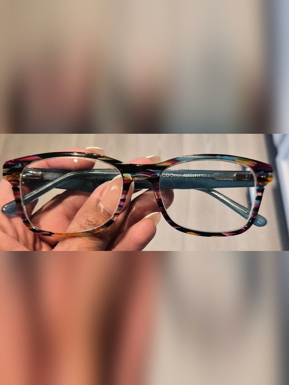 BCBGeneration Multicolor Tortoiseshell Round Glasses Frame
